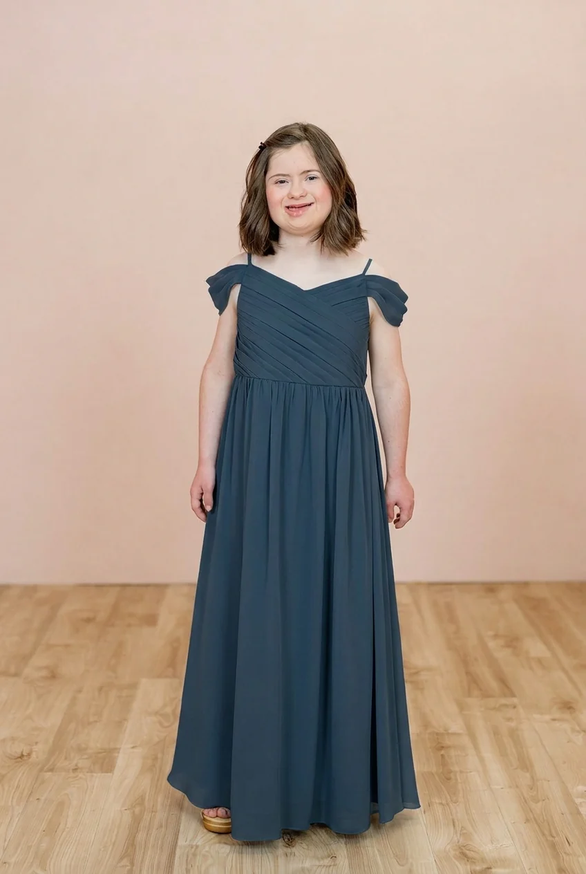 Juniors Lily Chiffon Dress | Made To Order - Image 106