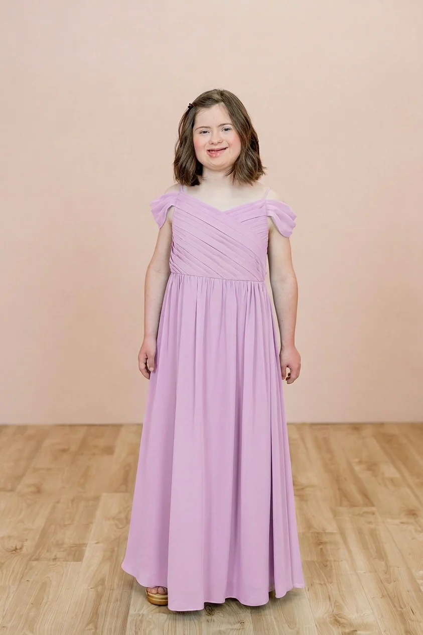 Juniors Lily Chiffon Dress | Made To Order - Image 107