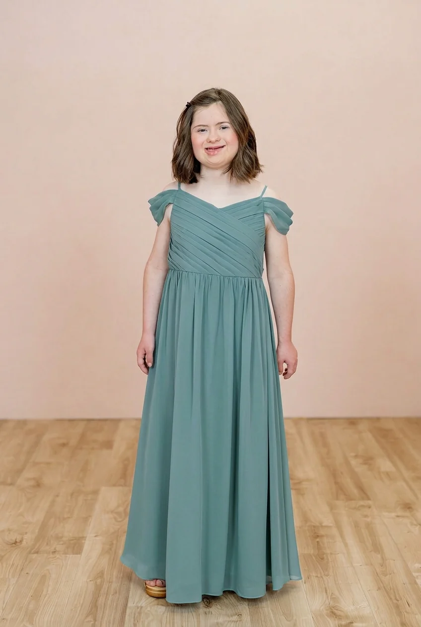 Juniors Lily Chiffon Dress | Made To Order - Image 108