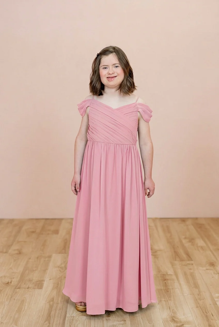 Juniors Lily Chiffon Dress | Made To Order - Image 109