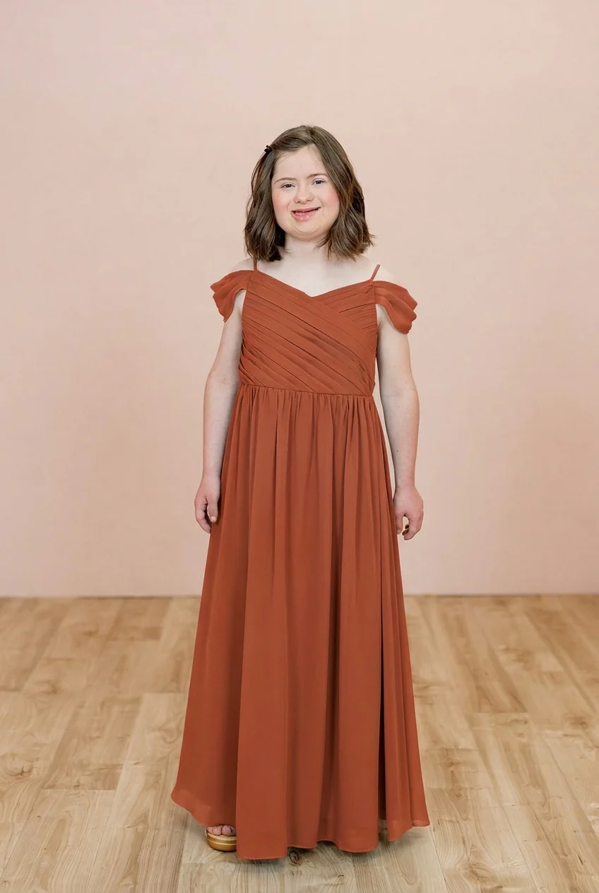 Juniors Lily Chiffon Dress | Made To Order - Image 111