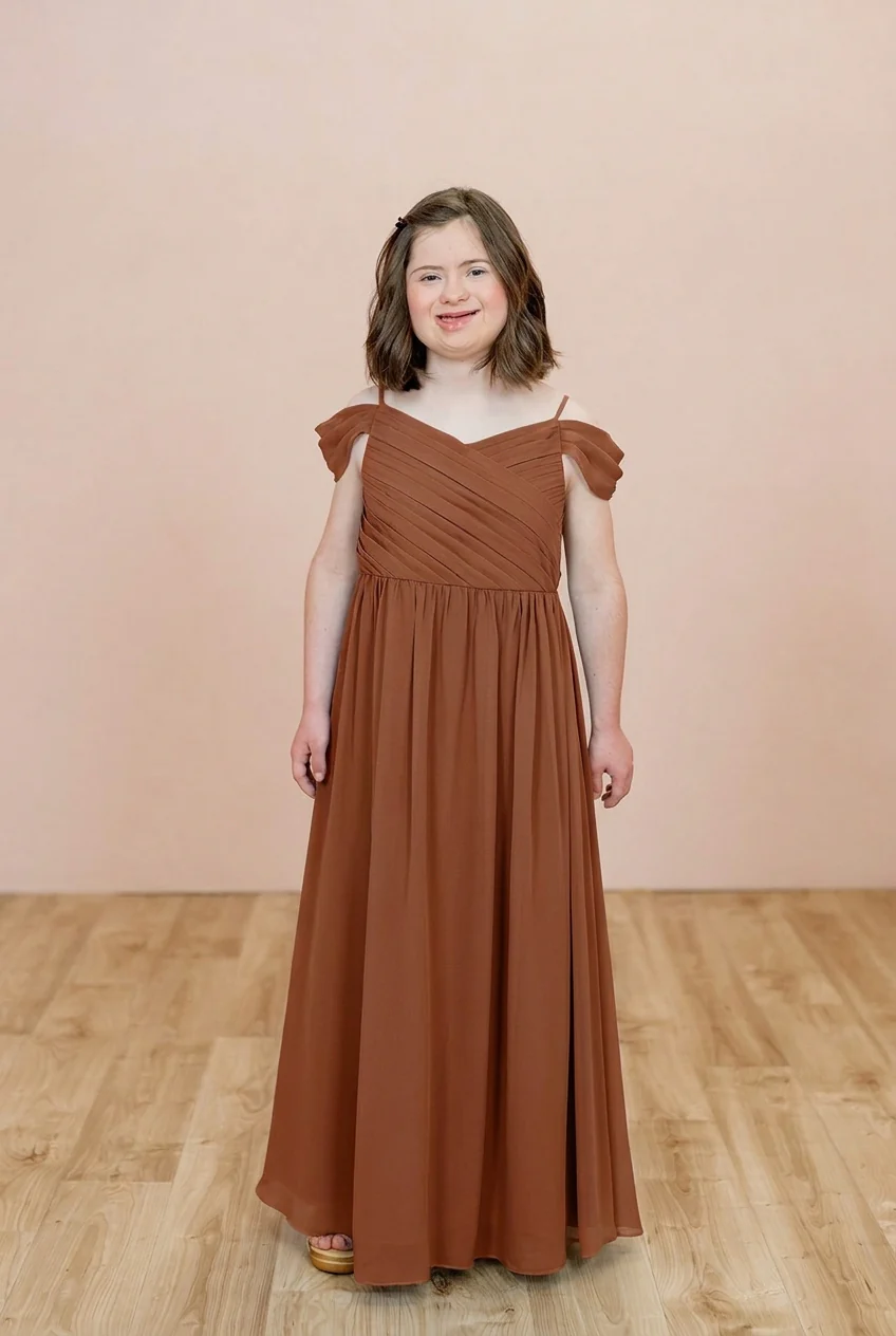 Juniors Lily Chiffon Dress | Made To Order - Image 112