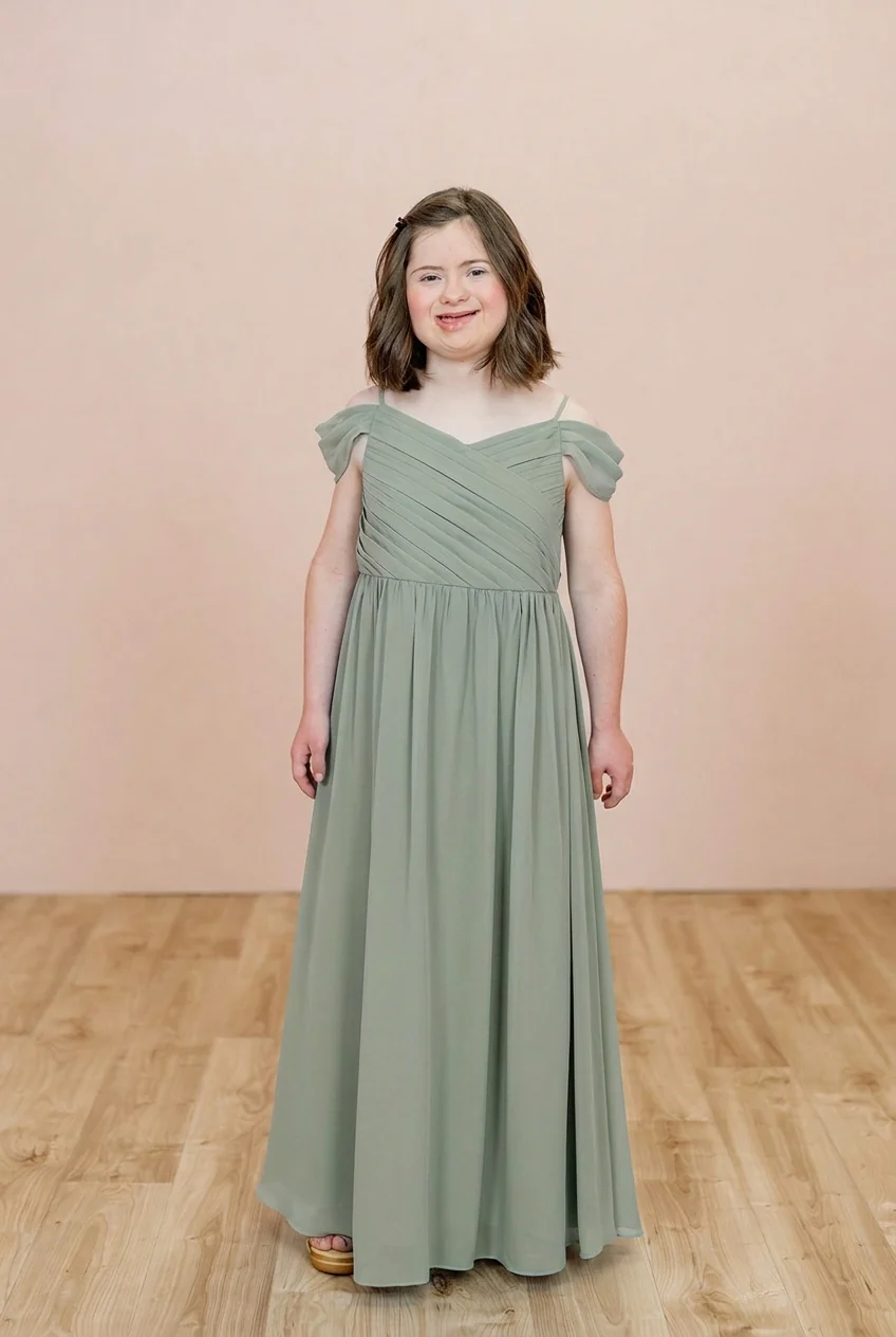 Juniors Lily Chiffon Dress | Made To Order - Image 114
