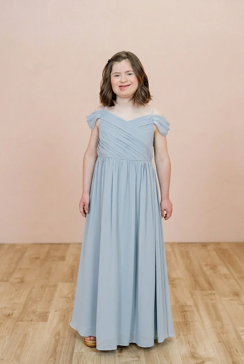 Juniors Lily Chiffon Dress | Made To Order - Image 115