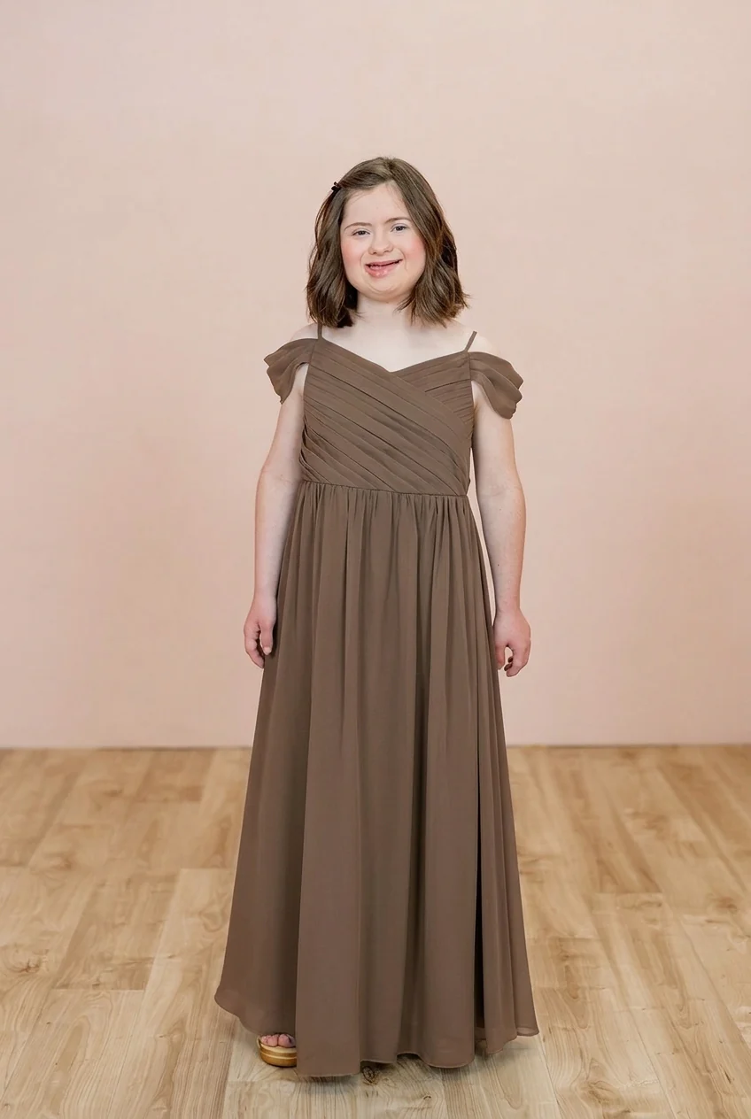 Juniors Lily Chiffon Dress | Made To Order - Image 116