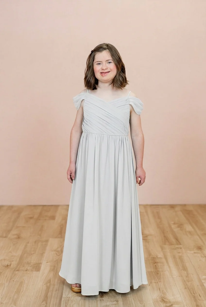 Juniors Lily Chiffon Dress | Made To Order - Image 117