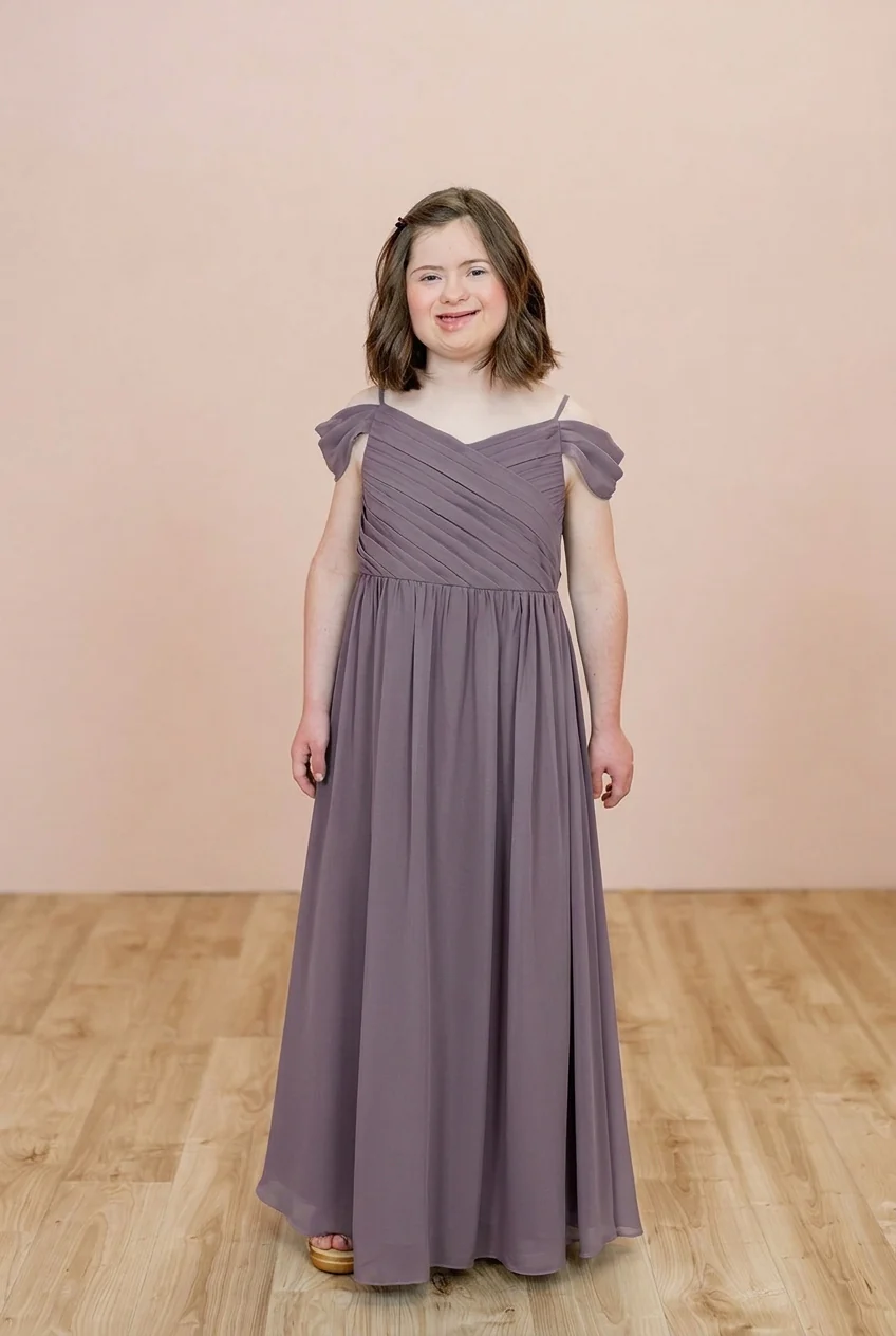 Juniors Lily Chiffon Dress | Made To Order - Image 118
