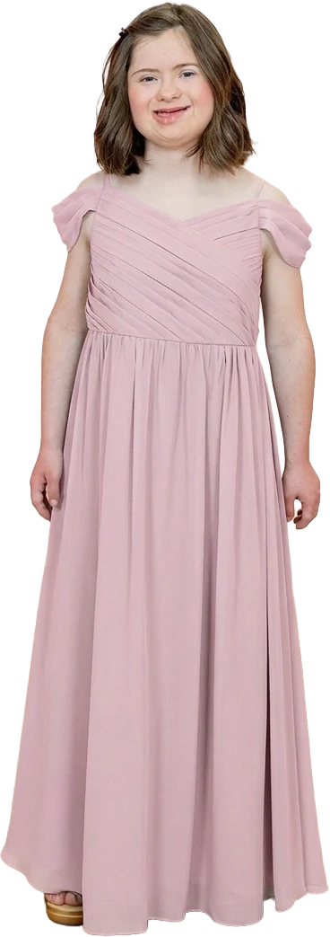 Juniors Lily Chiffon Dress | Made To Order - Image 120