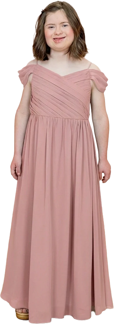 Juniors Lily Chiffon Dress | Made To Order - Image 123
