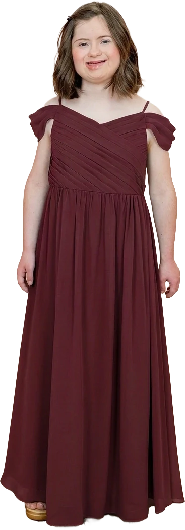 Juniors Lily Chiffon Dress | Made To Order - Image 124