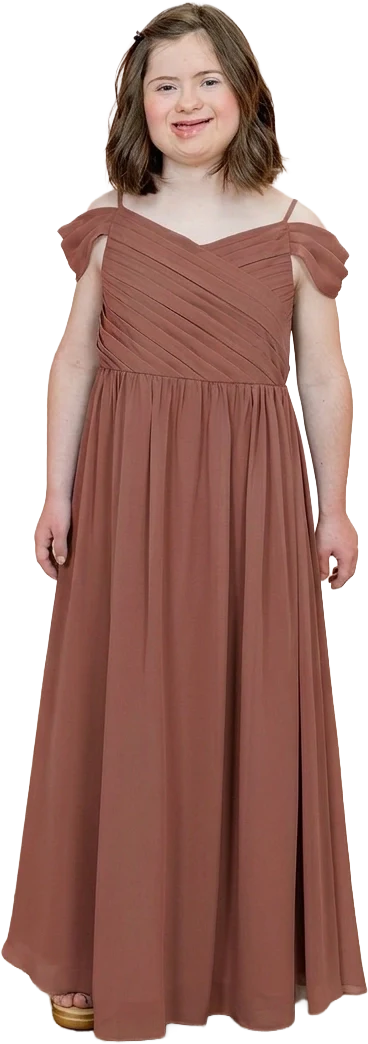 Juniors Lily Chiffon Dress | Made To Order - Image 126
