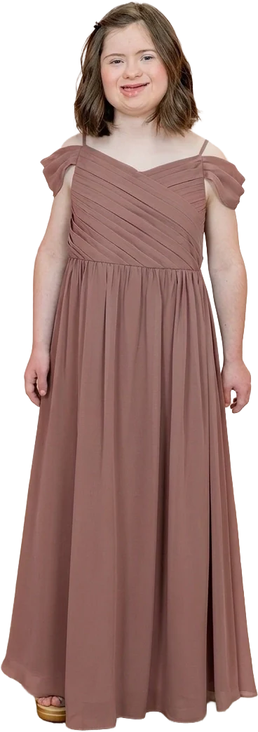 Juniors Lily Chiffon Dress | Made To Order - Image 129