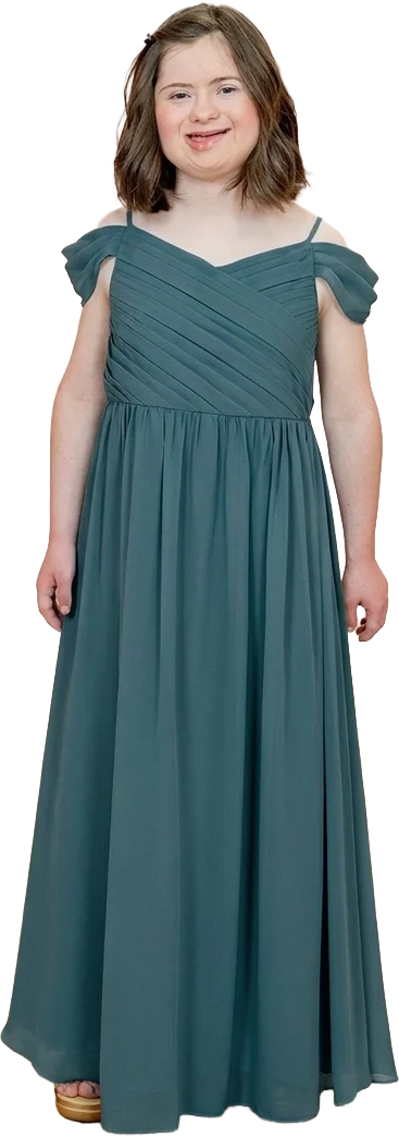 Juniors Lily Chiffon Dress | Made To Order - Image 133
