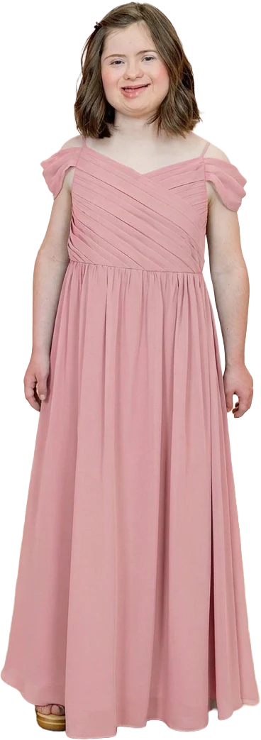 Juniors Lily Chiffon Dress | Made To Order - Image 134