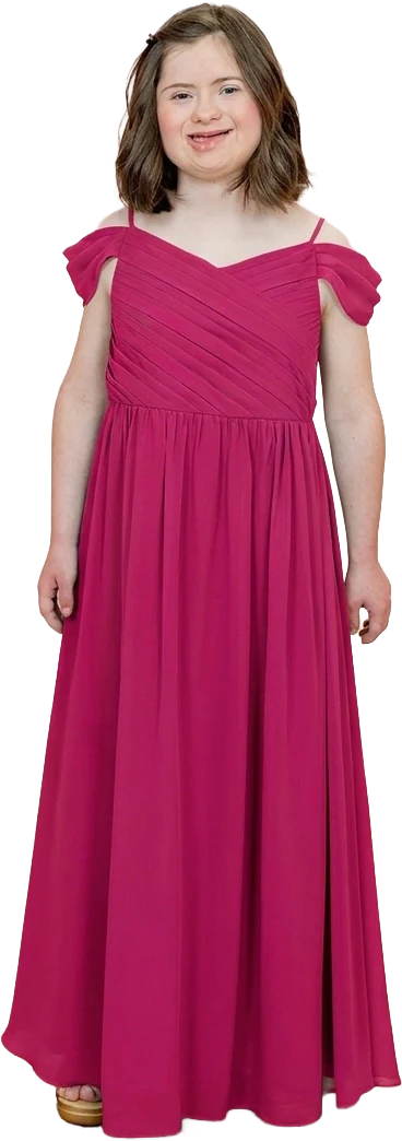 Juniors Lily Chiffon Dress | Made To Order - Image 136