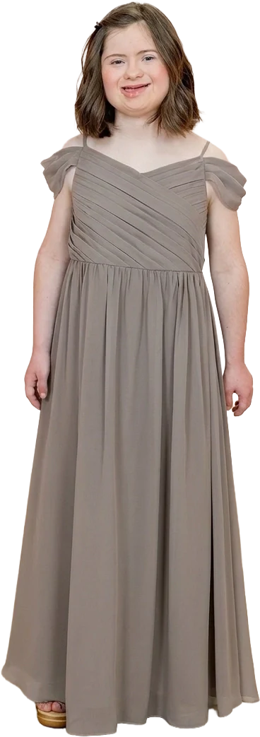 Juniors Lily Chiffon Dress | Made To Order - Image 137