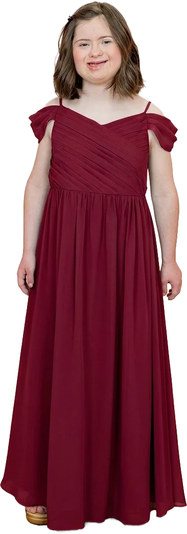 Juniors Lily Chiffon Dress | Made To Order - Image 142