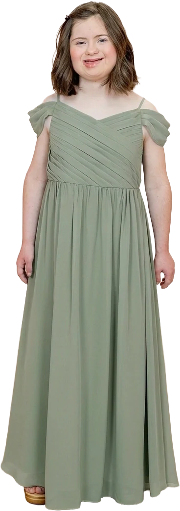 Juniors Lily Chiffon Dress | Made To Order - Image 145