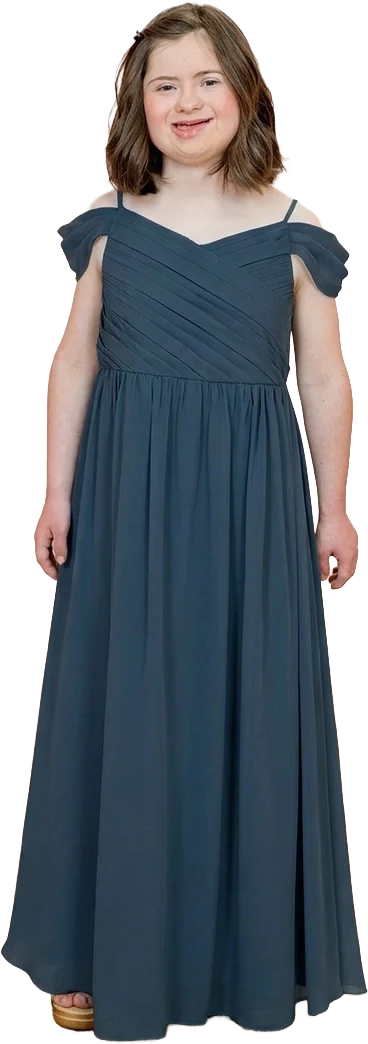 Juniors Lily Chiffon Dress | Made To Order - Image 150