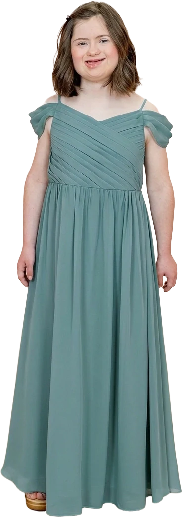Juniors Lily Chiffon Dress | Made To Order - Image 152