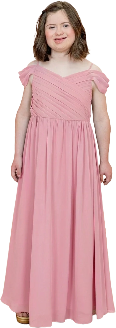 Juniors Lily Chiffon Dress | Made To Order - Image 153