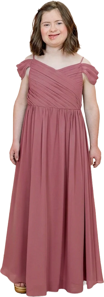 Juniors Lily Chiffon Dress | Made To Order - Image 154