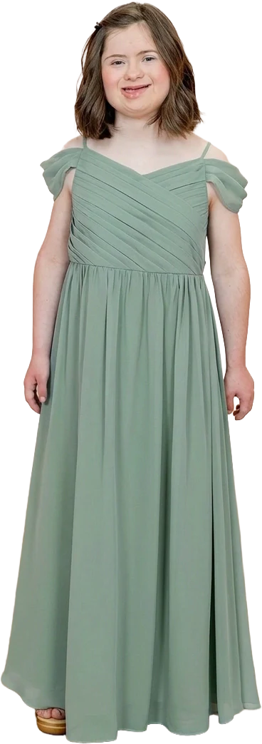 Juniors Lily Chiffon Dress | Made To Order - Image 157