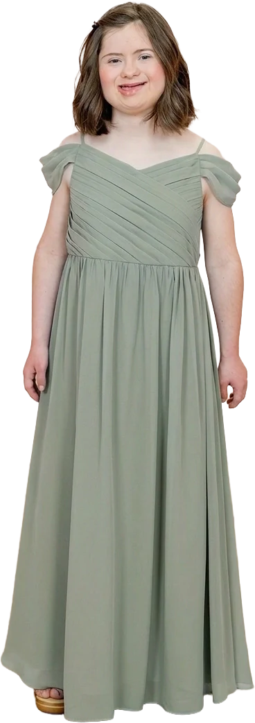 Juniors Lily Chiffon Dress | Made To Order - Image 158