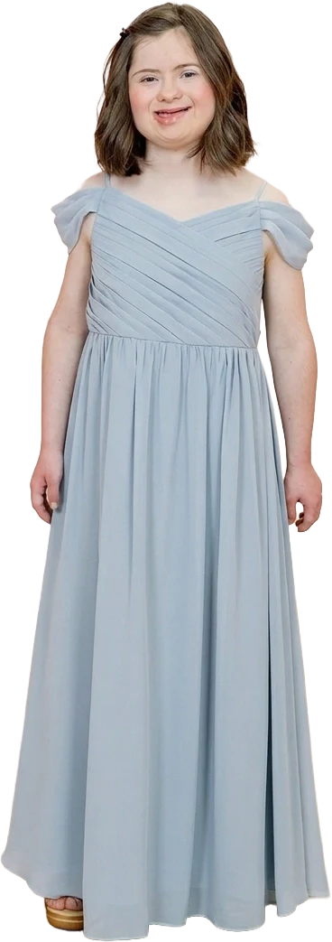 Juniors Lily Chiffon Dress | Made To Order - Image 159