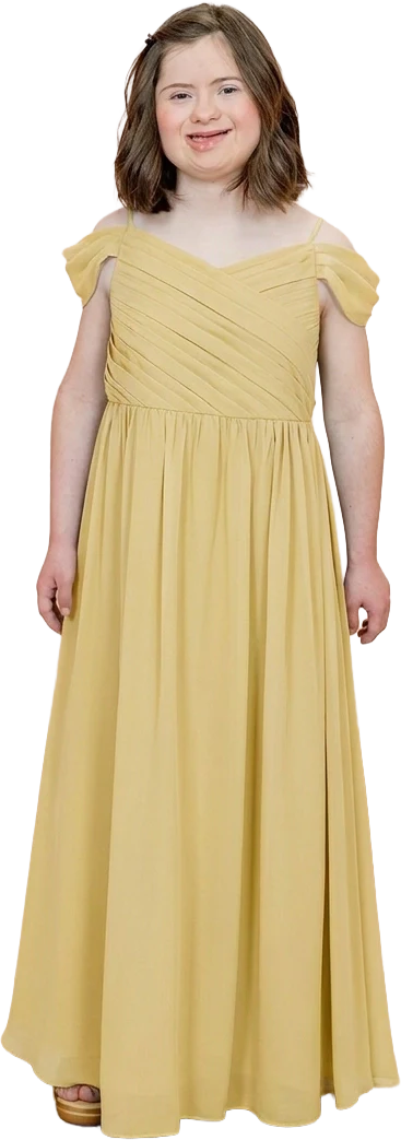 Juniors Lily Chiffon Dress | Made To Order - Image 163