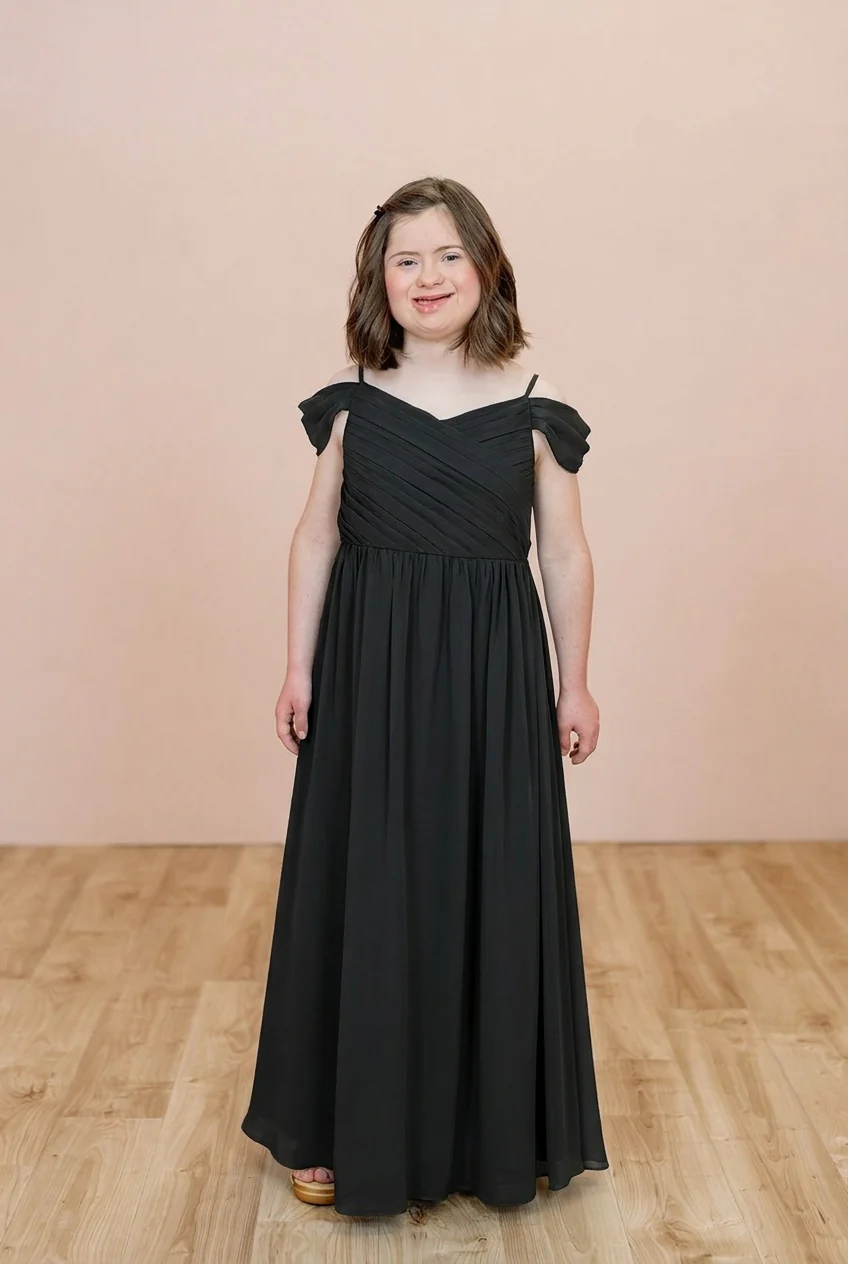 Juniors Lily Chiffon Dress | Made To Order - Image 77
