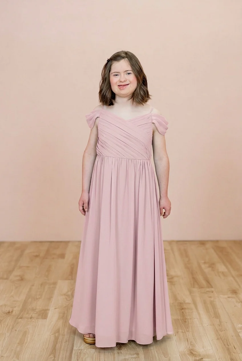 Juniors Lily Chiffon Dress | Made To Order - Image 78