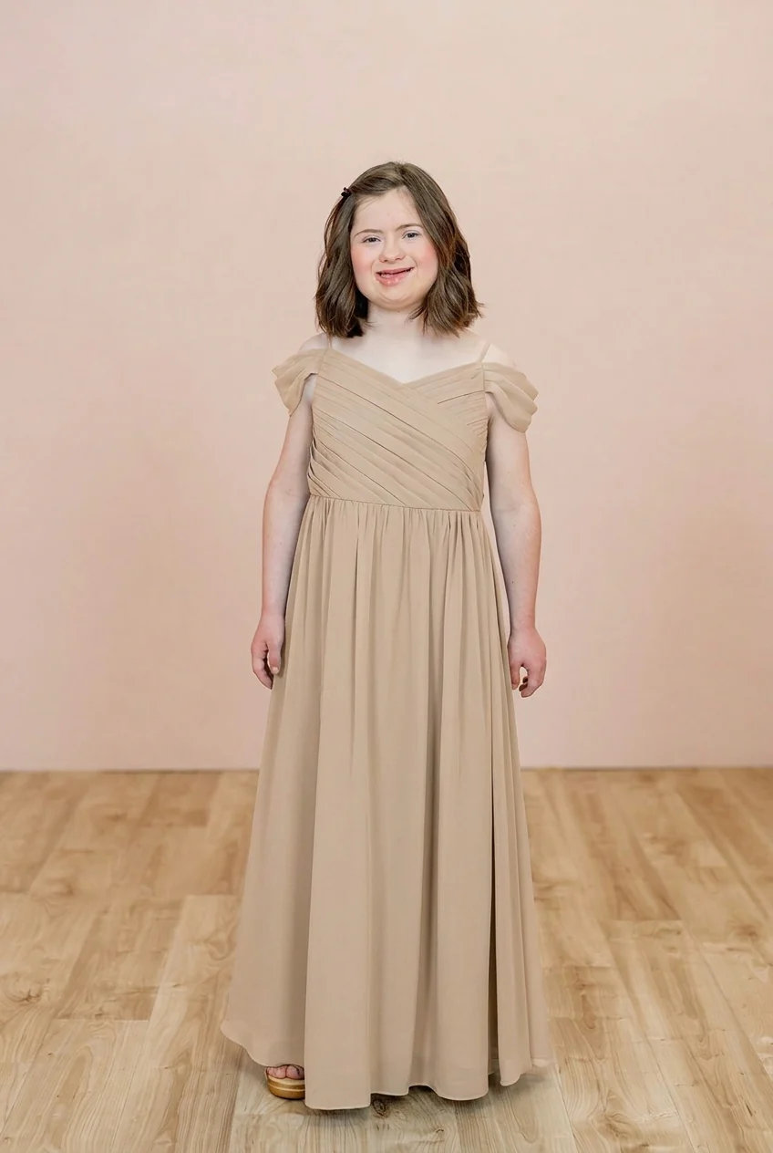 Juniors Lily Chiffon Dress | Made To Order - Image 81