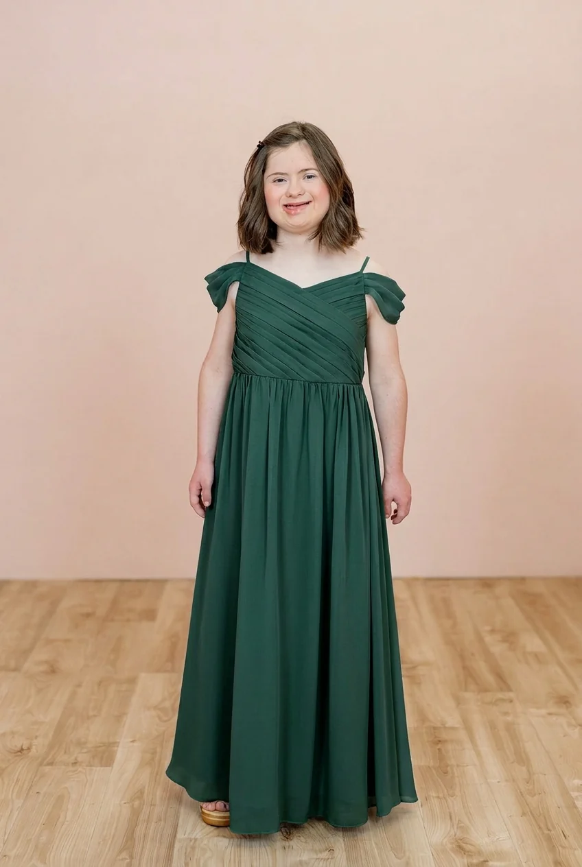 Juniors Lily Chiffon Dress | Made To Order - Image 83