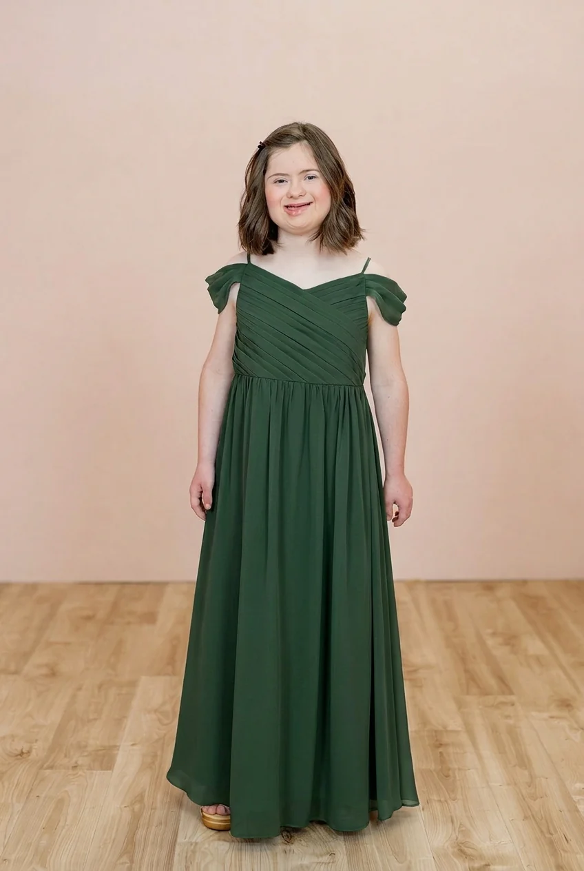 Juniors Lily Chiffon Dress | Made To Order - Image 84