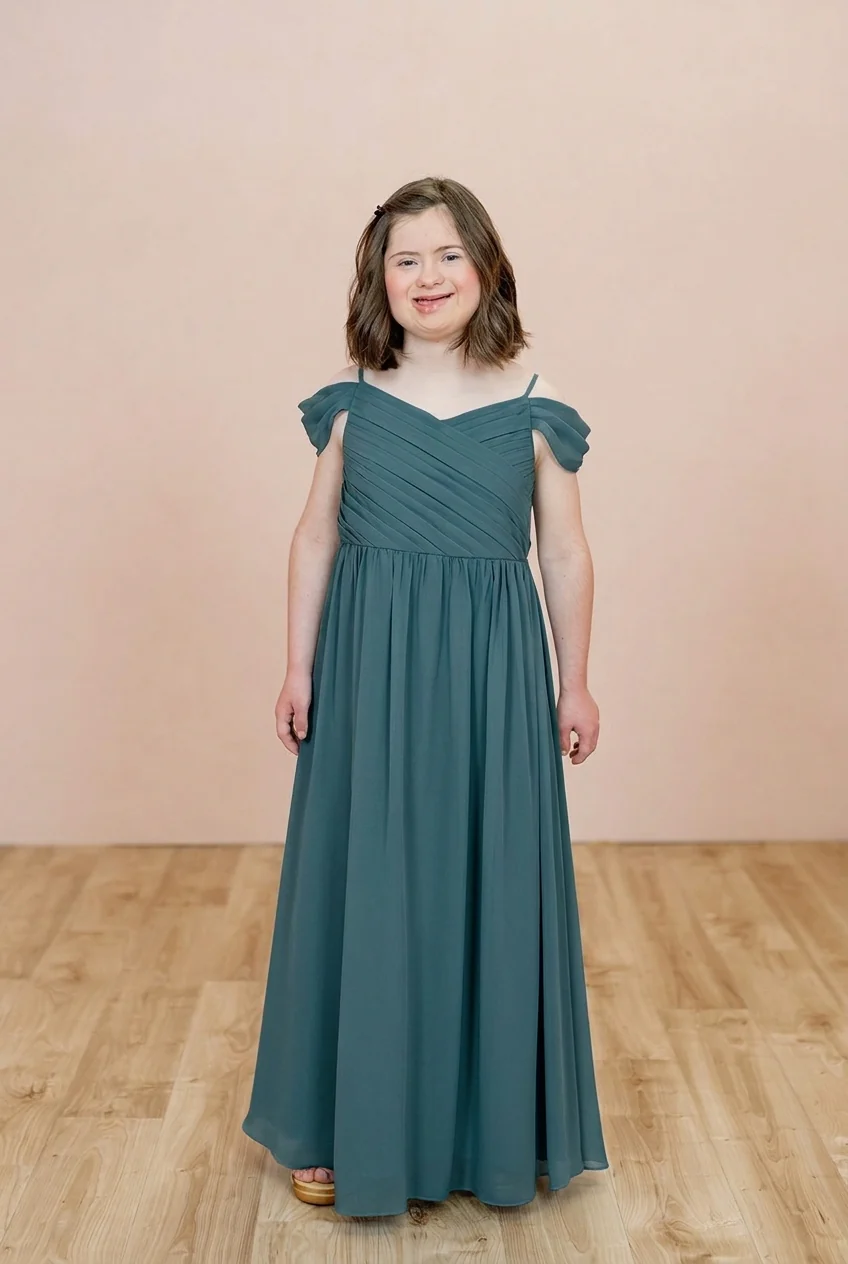 Juniors Lily Chiffon Dress | Made To Order - Image 89