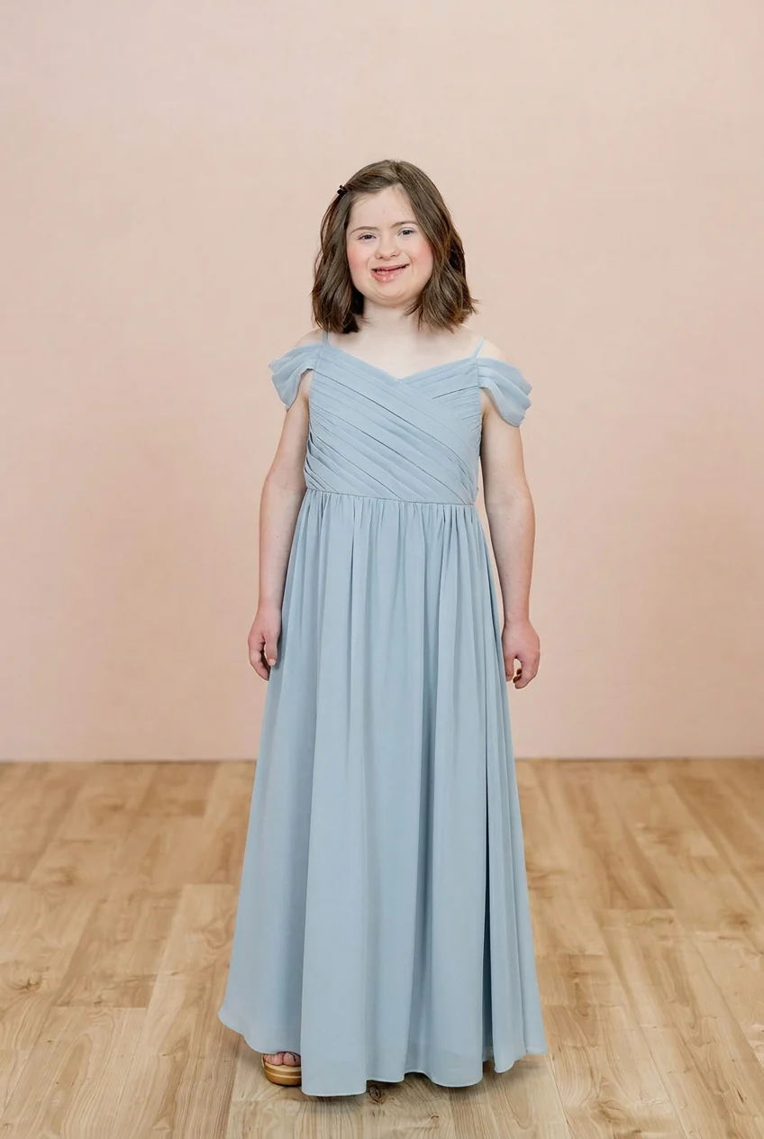Juniors Lily Chiffon Dress | Made To Order - Image 94