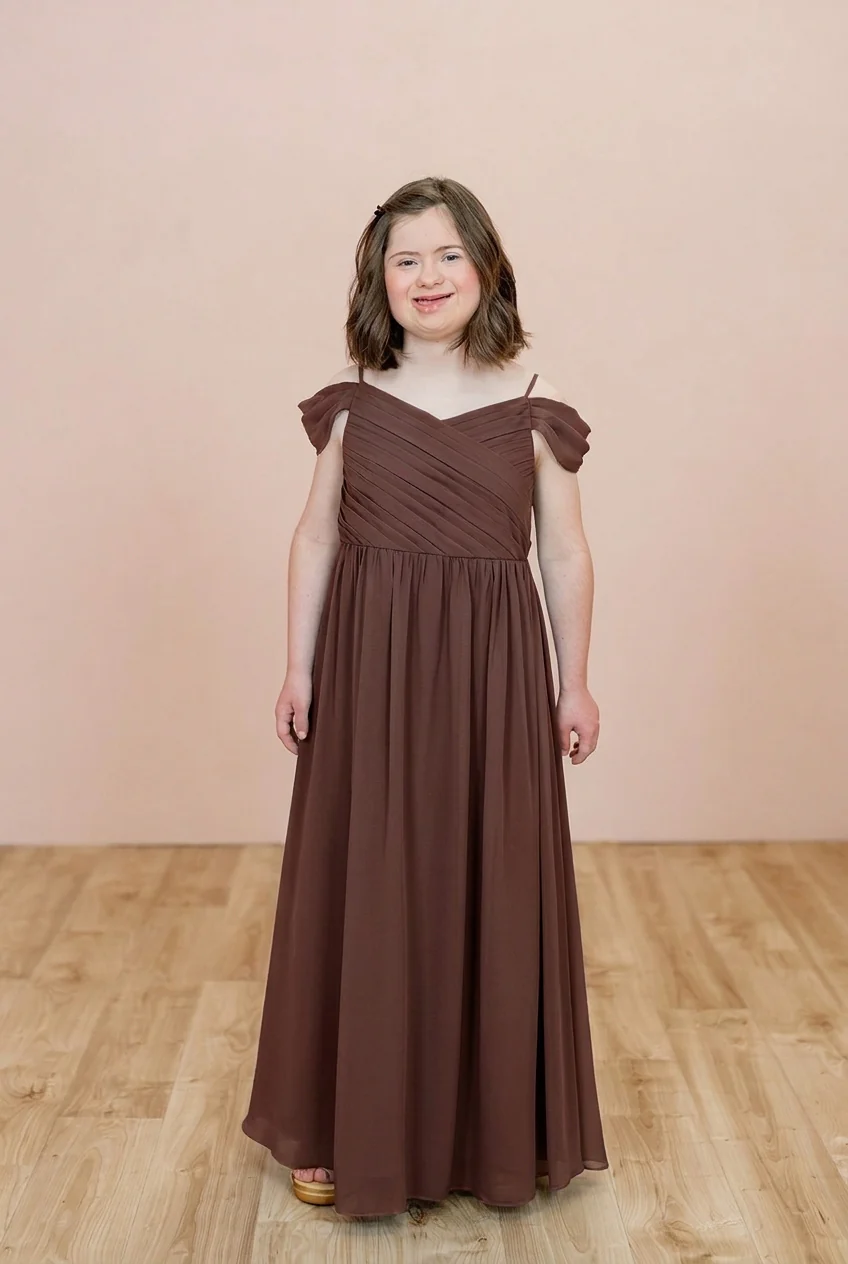 Juniors Lily Chiffon Dress | Made To Order - Image 96