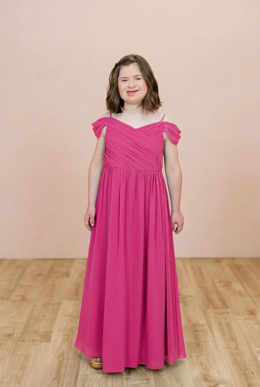 Juniors Lily Chiffon Dress | Made To Order - Image 97