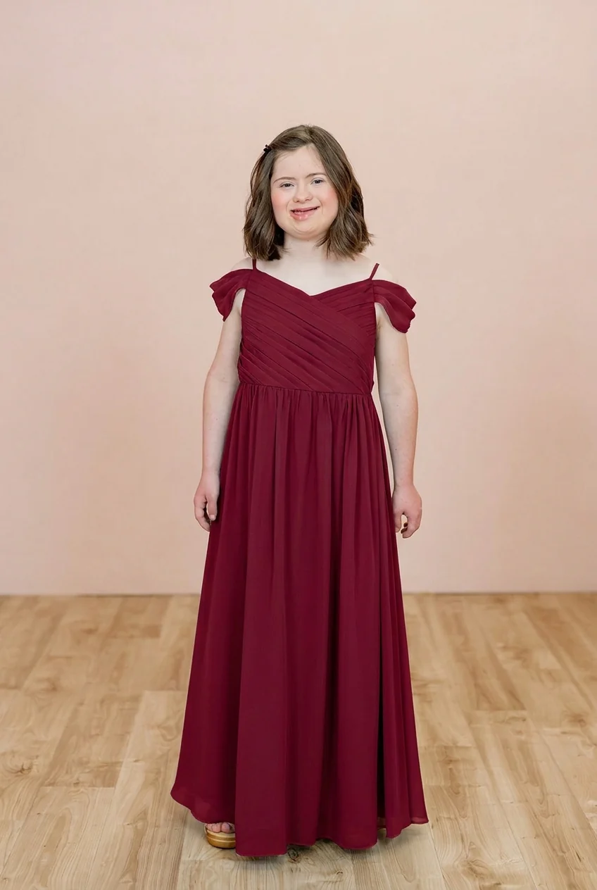 Juniors Lily Chiffon Dress | Made To Order - Image 98