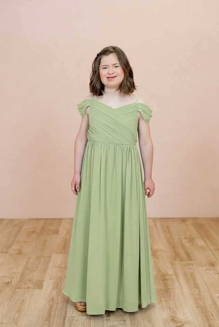 Juniors Lily Chiffon Dress | Made To Order - Image 99