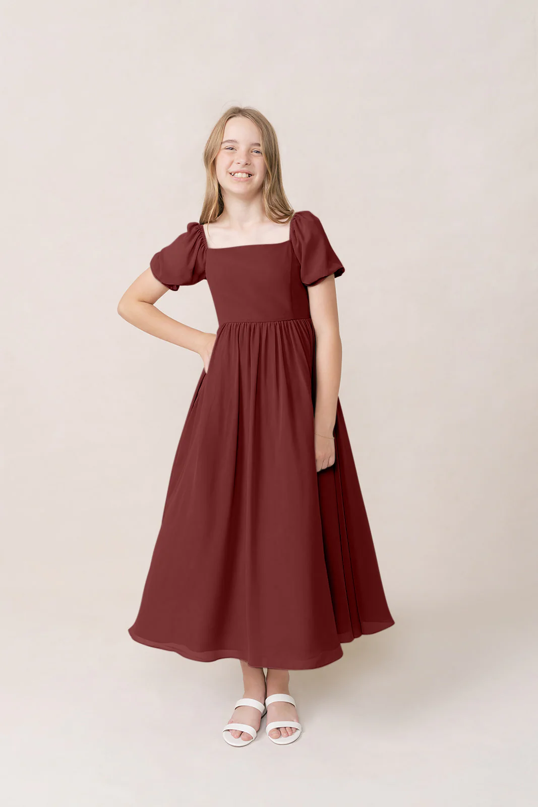 Juniors Maeve Chiffon Dress | Made To Order - Image 13