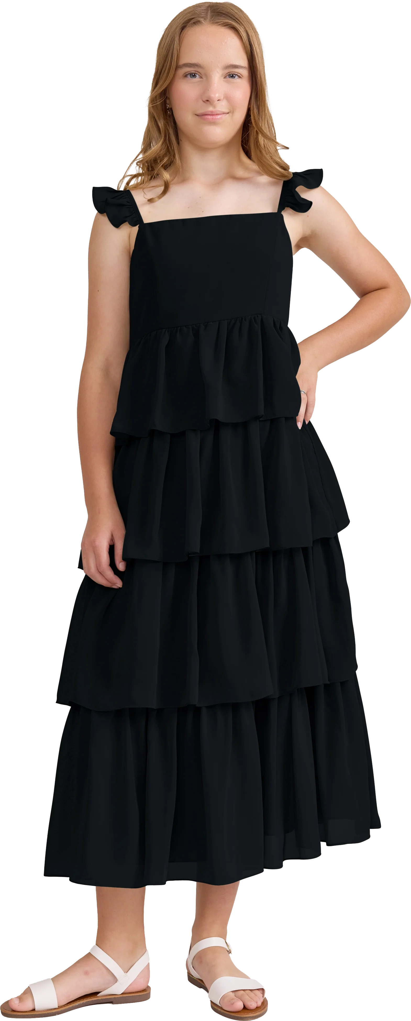 Juniors Poppy Chiffon Dress | Made To Order - Image 100