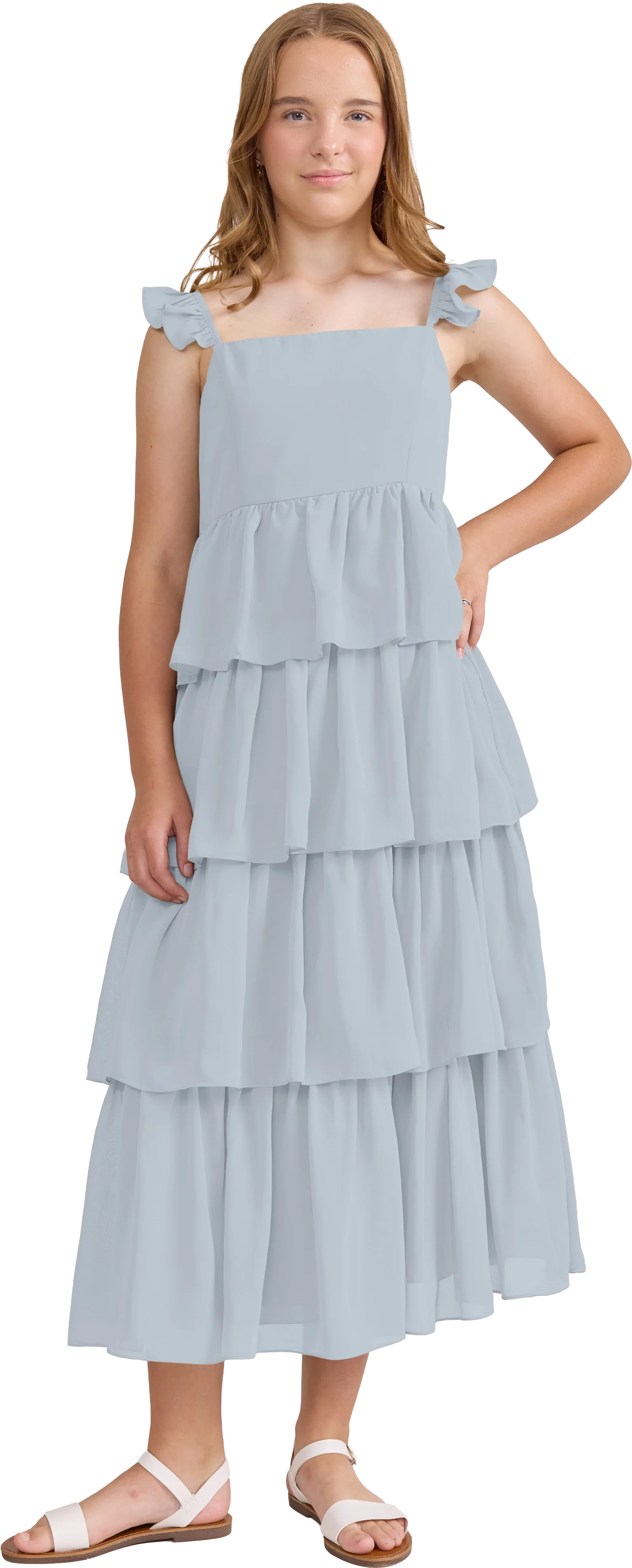 Juniors Poppy Chiffon Dress | Made To Order - Image 109
