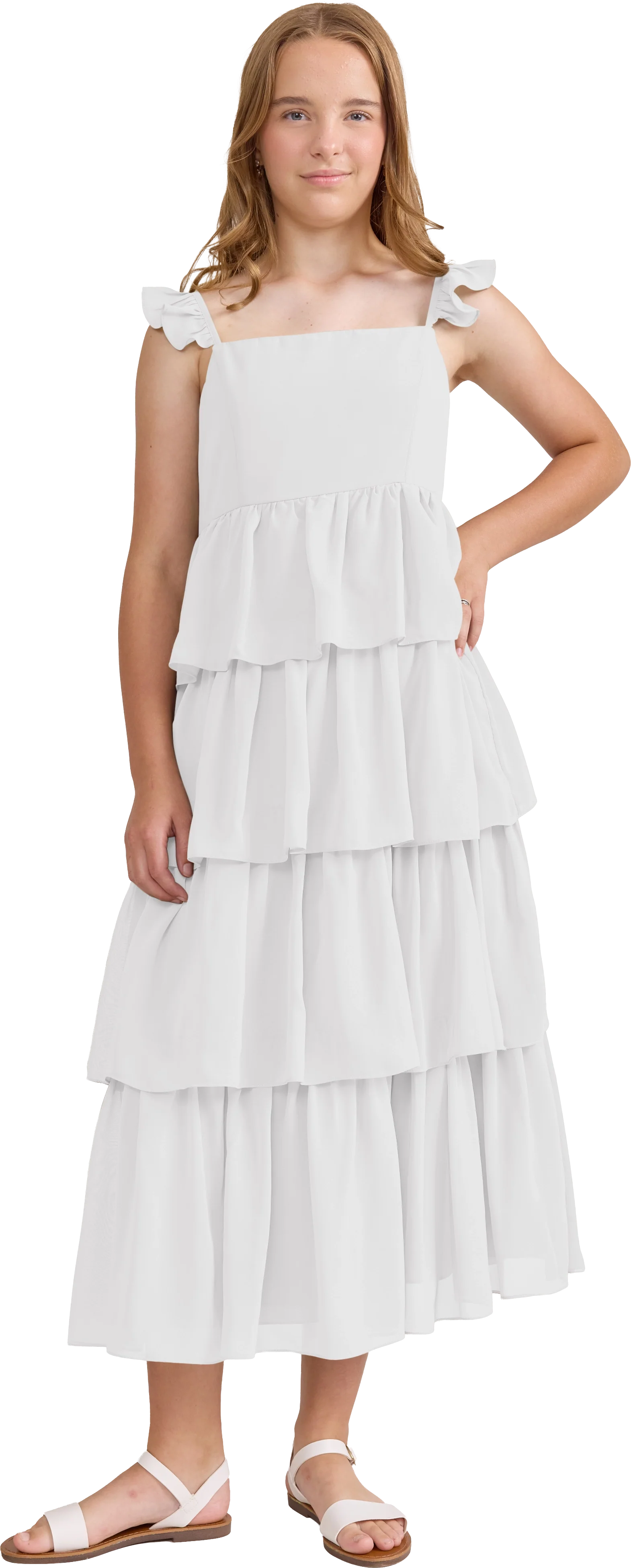 Juniors Poppy Chiffon Dress | Made To Order - Image 110