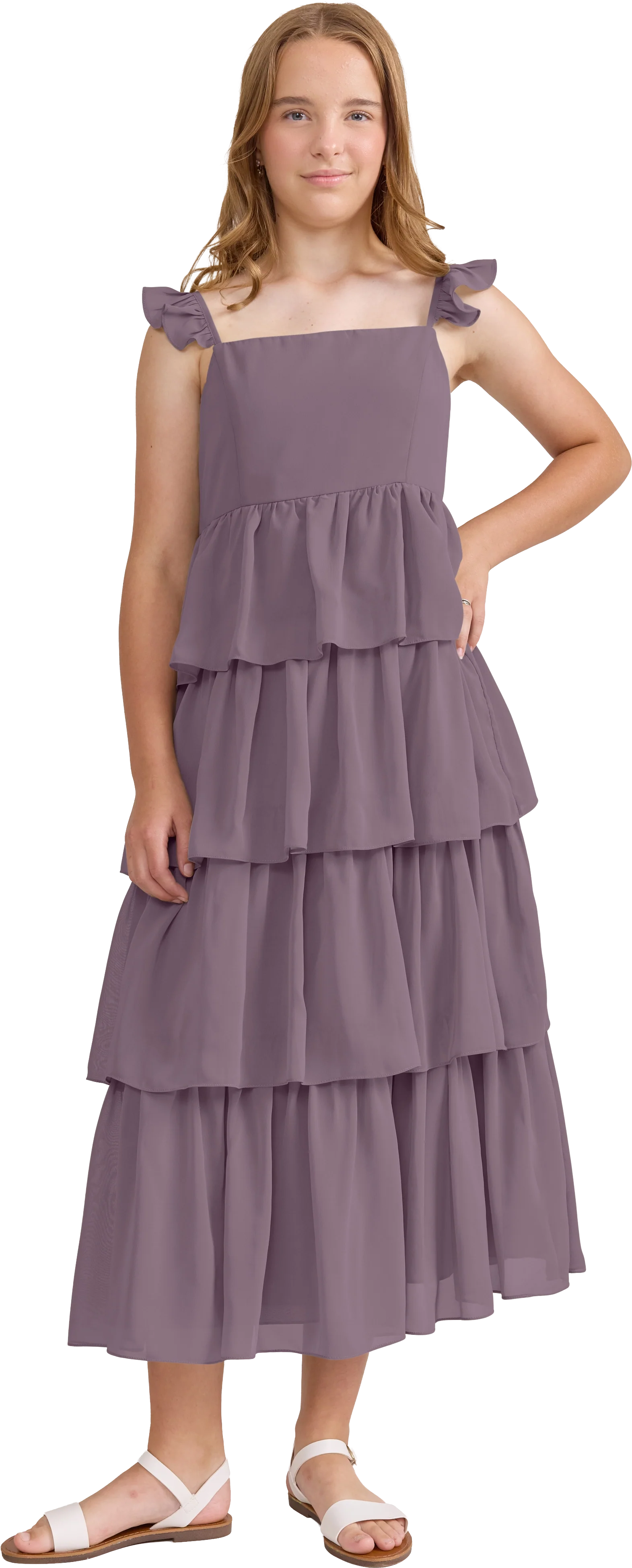 Juniors Poppy Chiffon Dress | Made To Order - Image 111