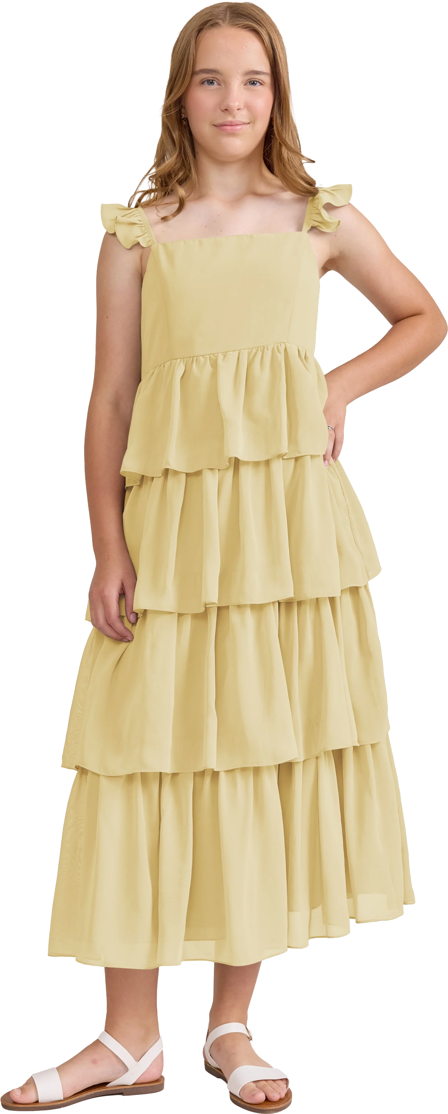 Juniors Poppy Chiffon Dress | Made To Order - Image 112