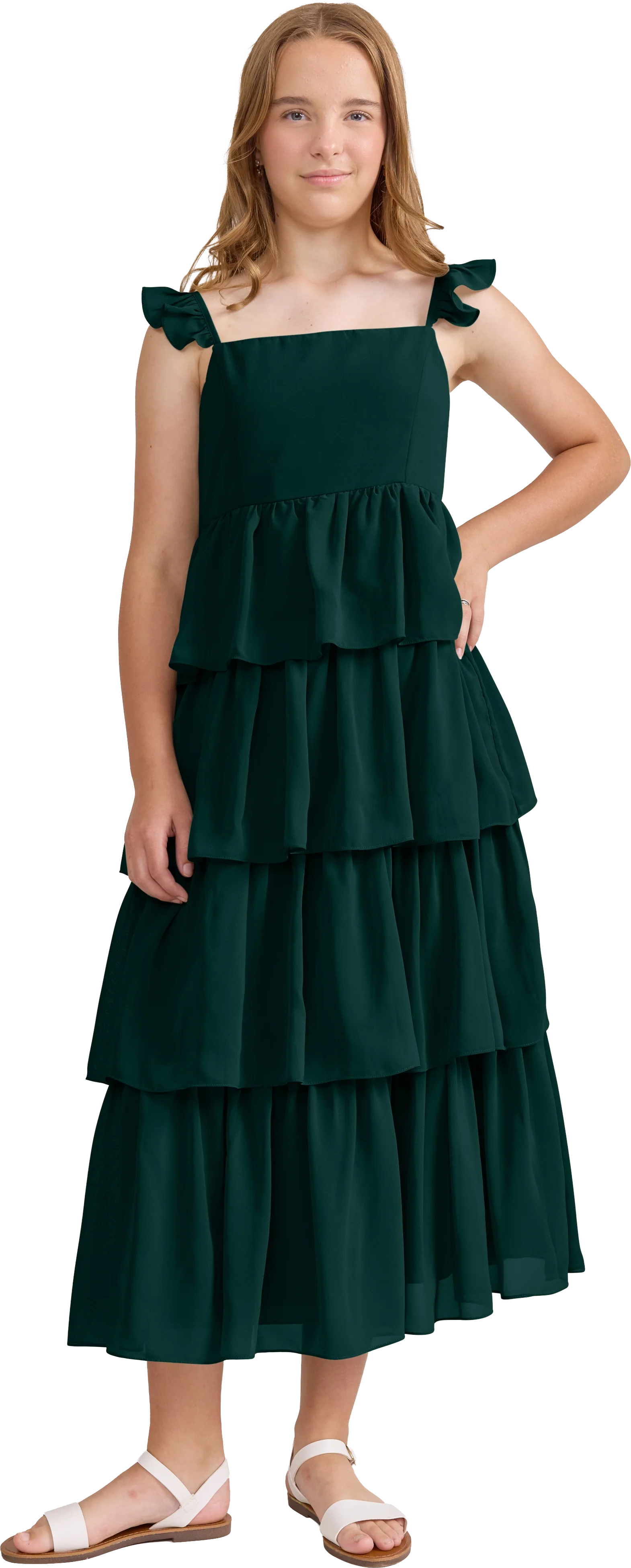 Juniors Poppy Chiffon Dress | Made To Order - Image 117