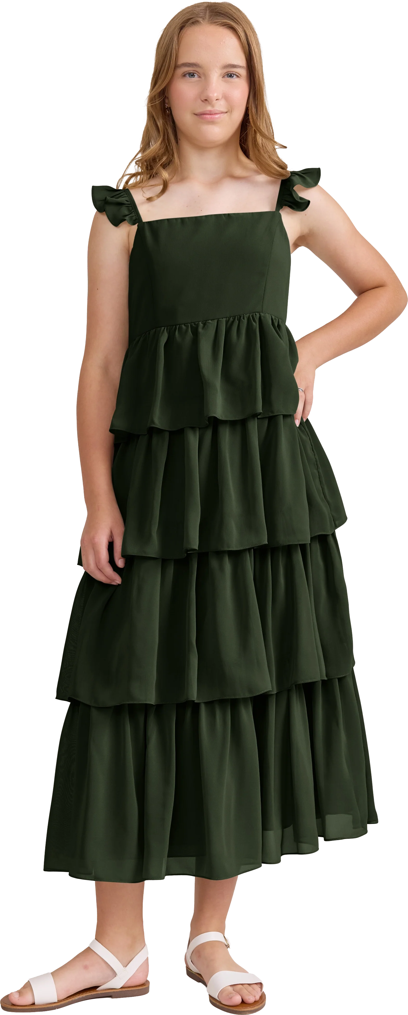 Juniors Poppy Chiffon Dress | Made To Order - Image 118