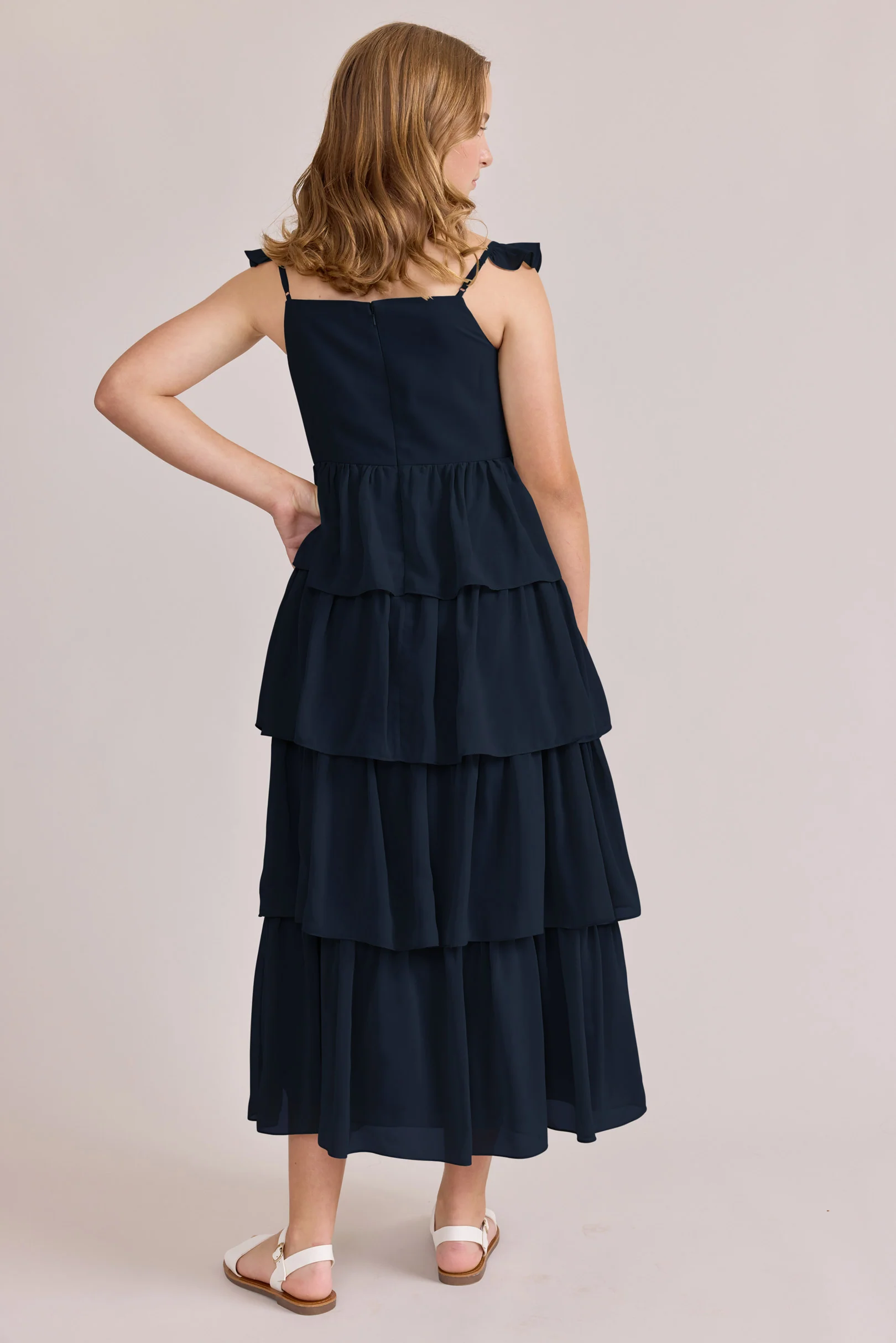 Juniors Poppy Chiffon Dress | Made To Order - Image 29